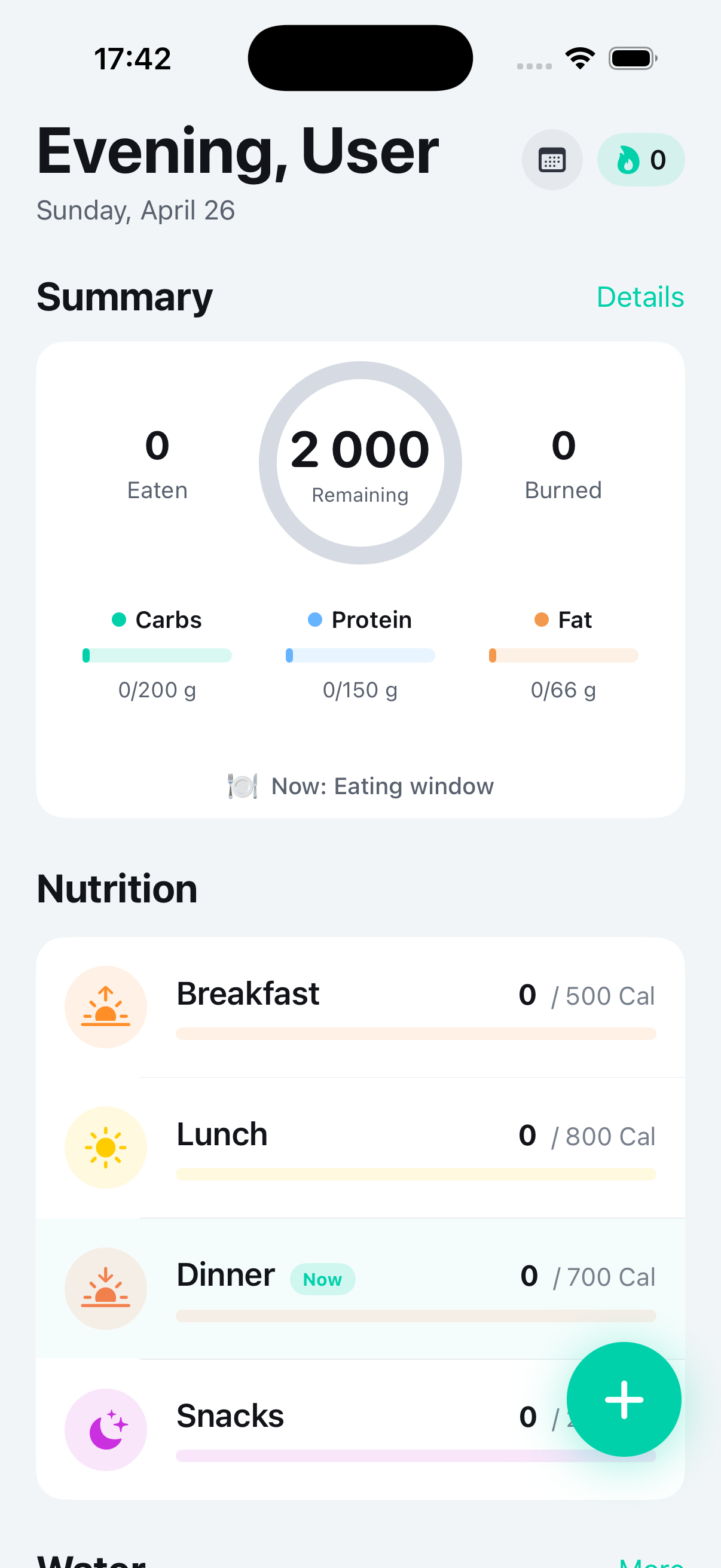 Diary Screen