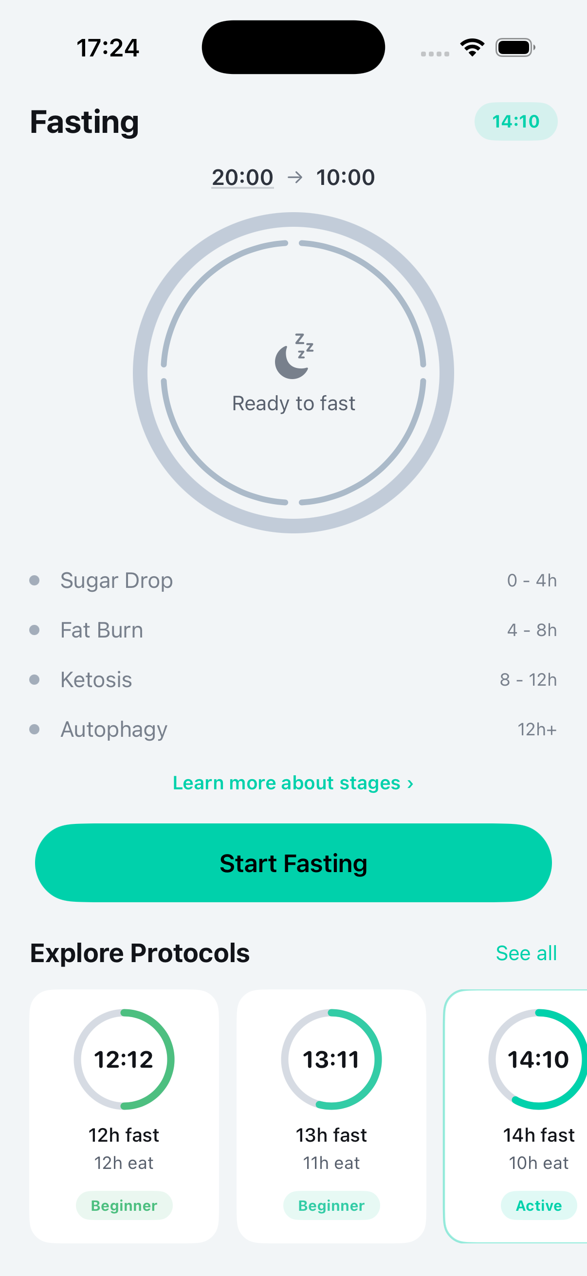 Fasting Screen